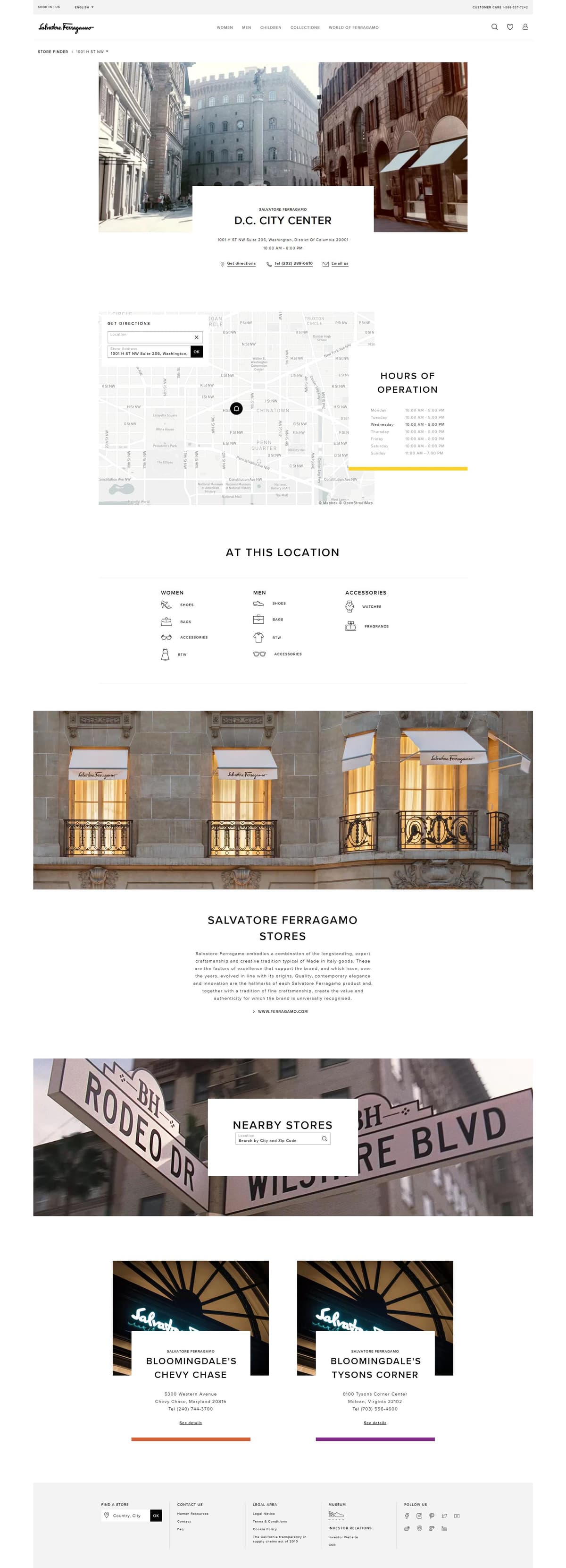 Thumbnail image of Salvatore Ferragamo location pages